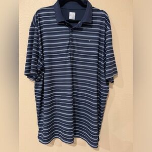 Callaway Men’s Drifit Golf Polo shirt Blue Strip X-Large